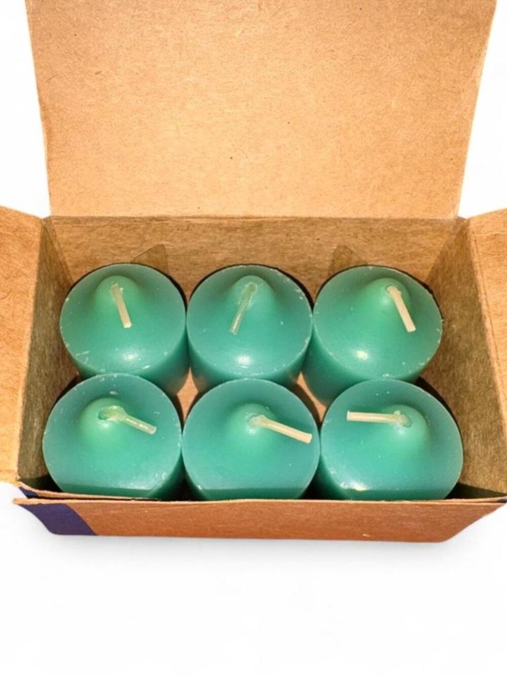 PartyLite votive candles, Sea Breeze & Olive Scent (discontinued), box of 6 EA